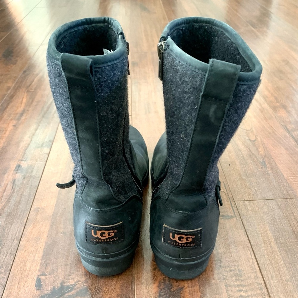 UGG Robbie Black Waterproof Boots S/N 1017377